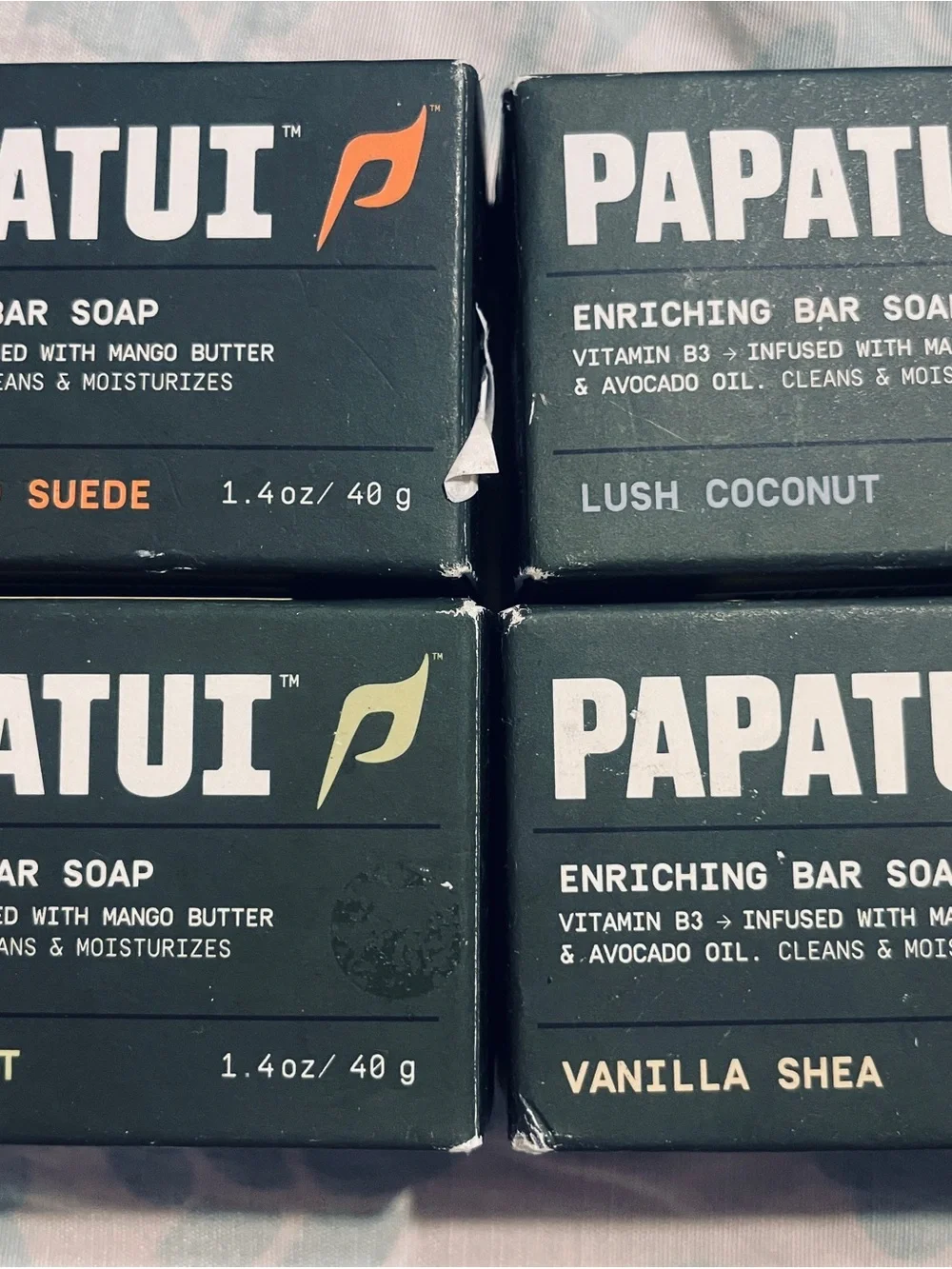 20 Papatui Enriching Bar Soap Cedar Sport Lush Coconut Sandalwood Vanilla 1.4